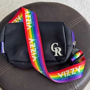 Colorado Rockies Crossbody Bag with Rainbow Strap